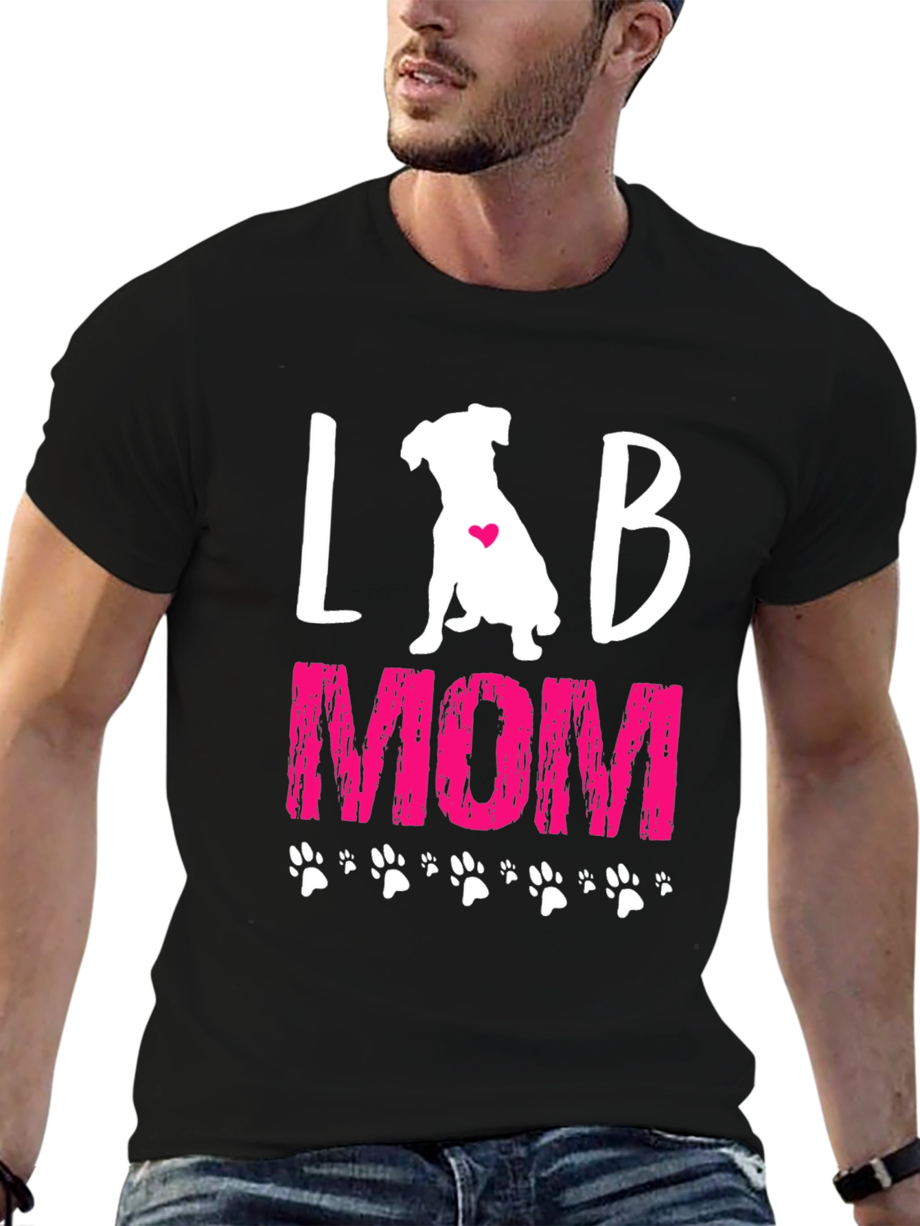 Lab Mom T-Shirt - Cute Dog Lover Tee