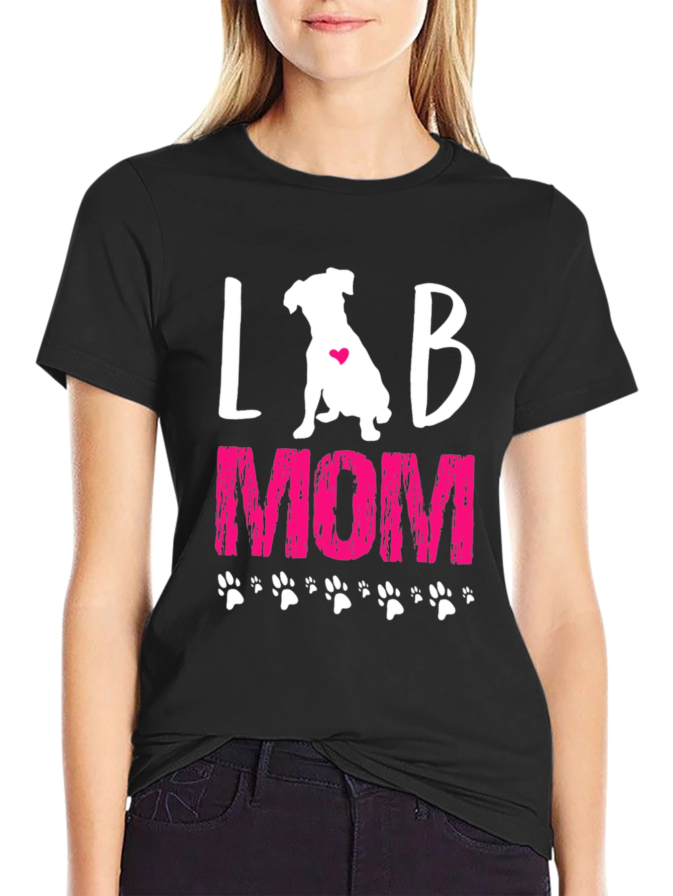 Lab Mom T-Shirt - Cute Dog Lover Tee