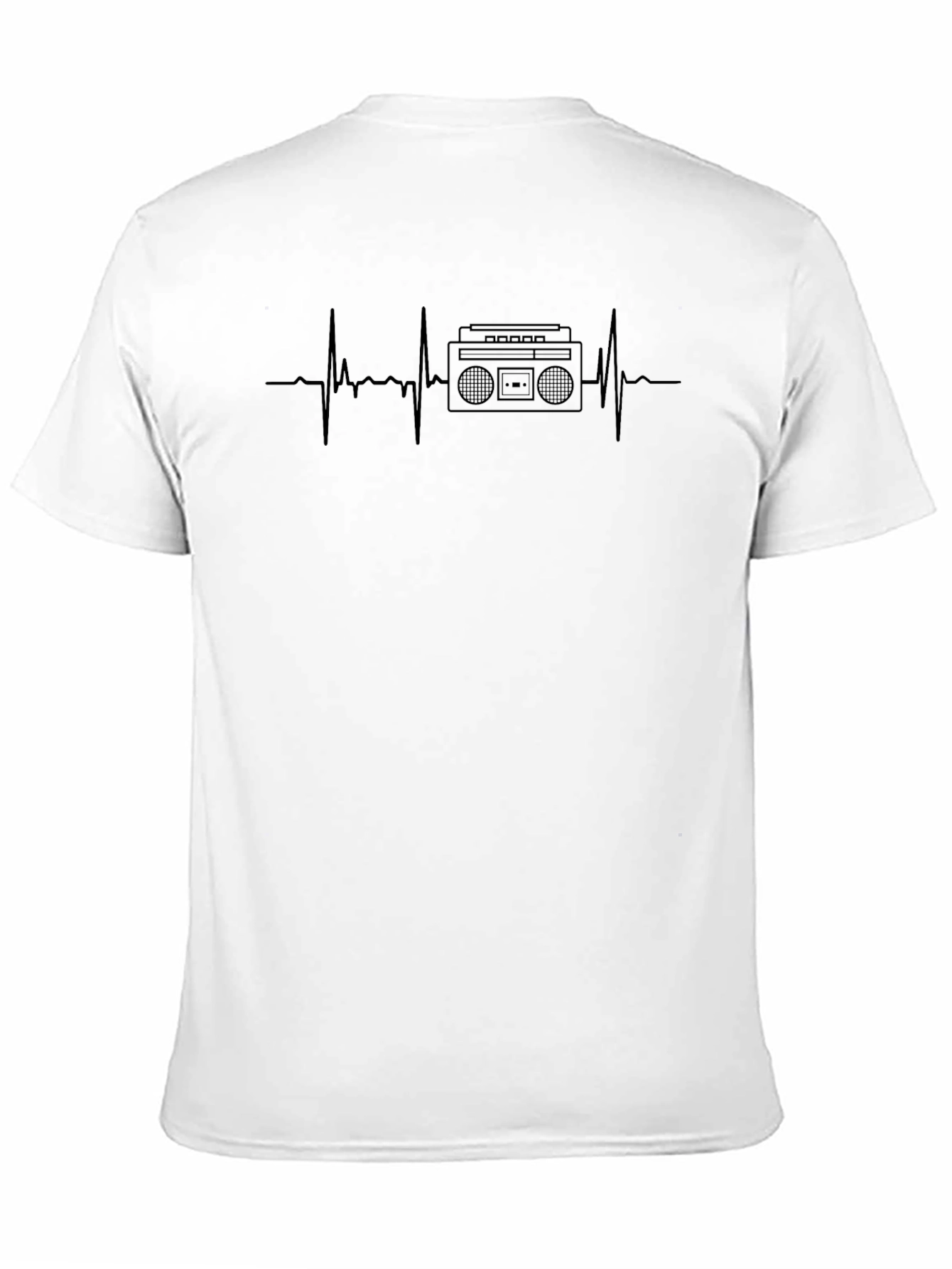 Boombox Heartbeat T-Shirt - Music Lover Tee