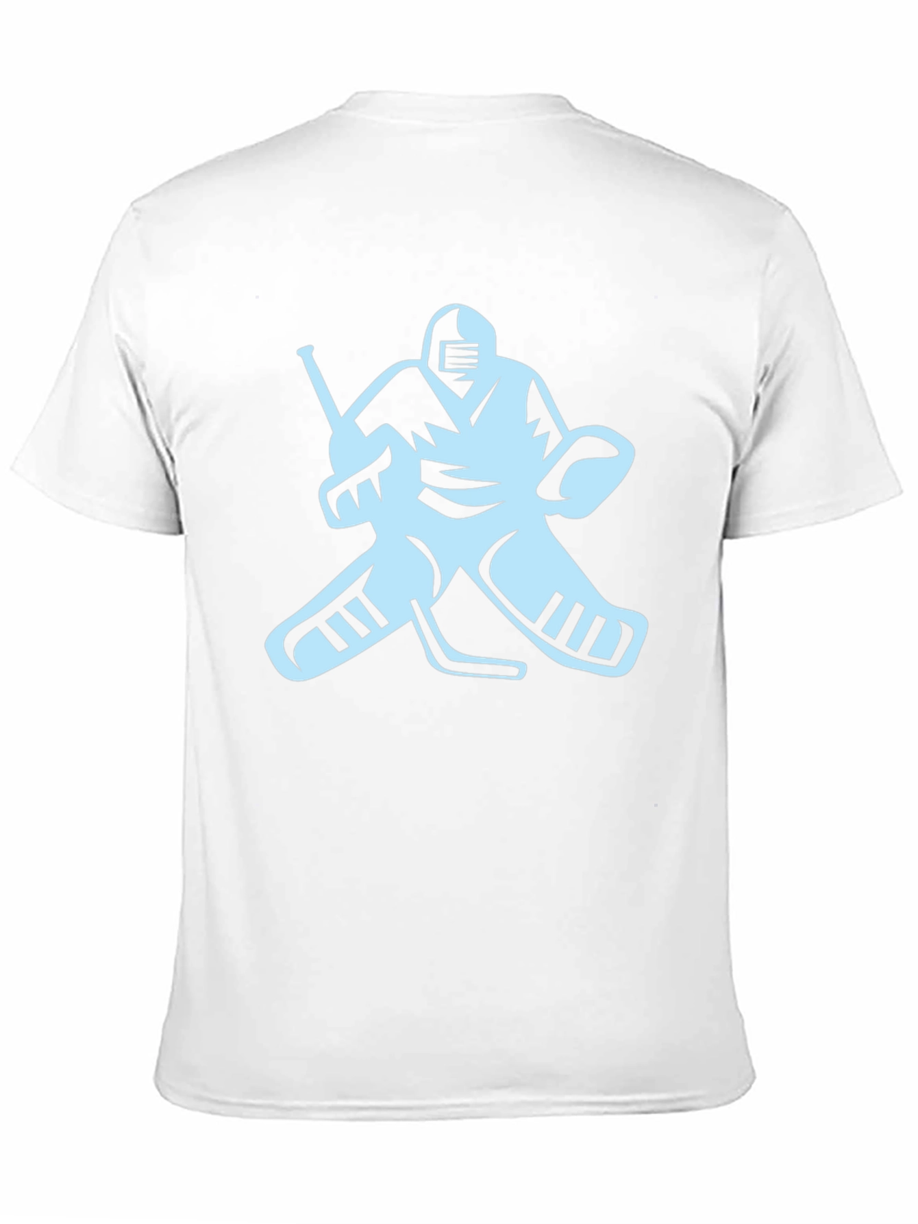 Hockey Goalie Graphic Tee - Black Cotton T-Shirt