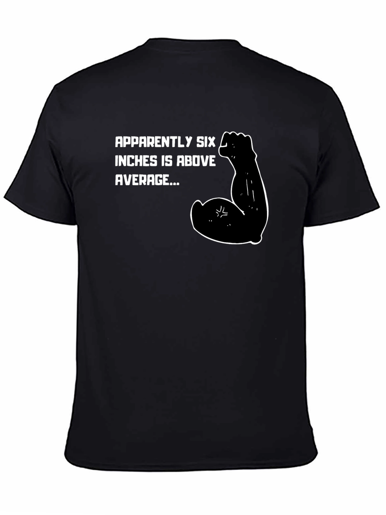 Six Inches Above Average Graphic T-Shirt - Black
