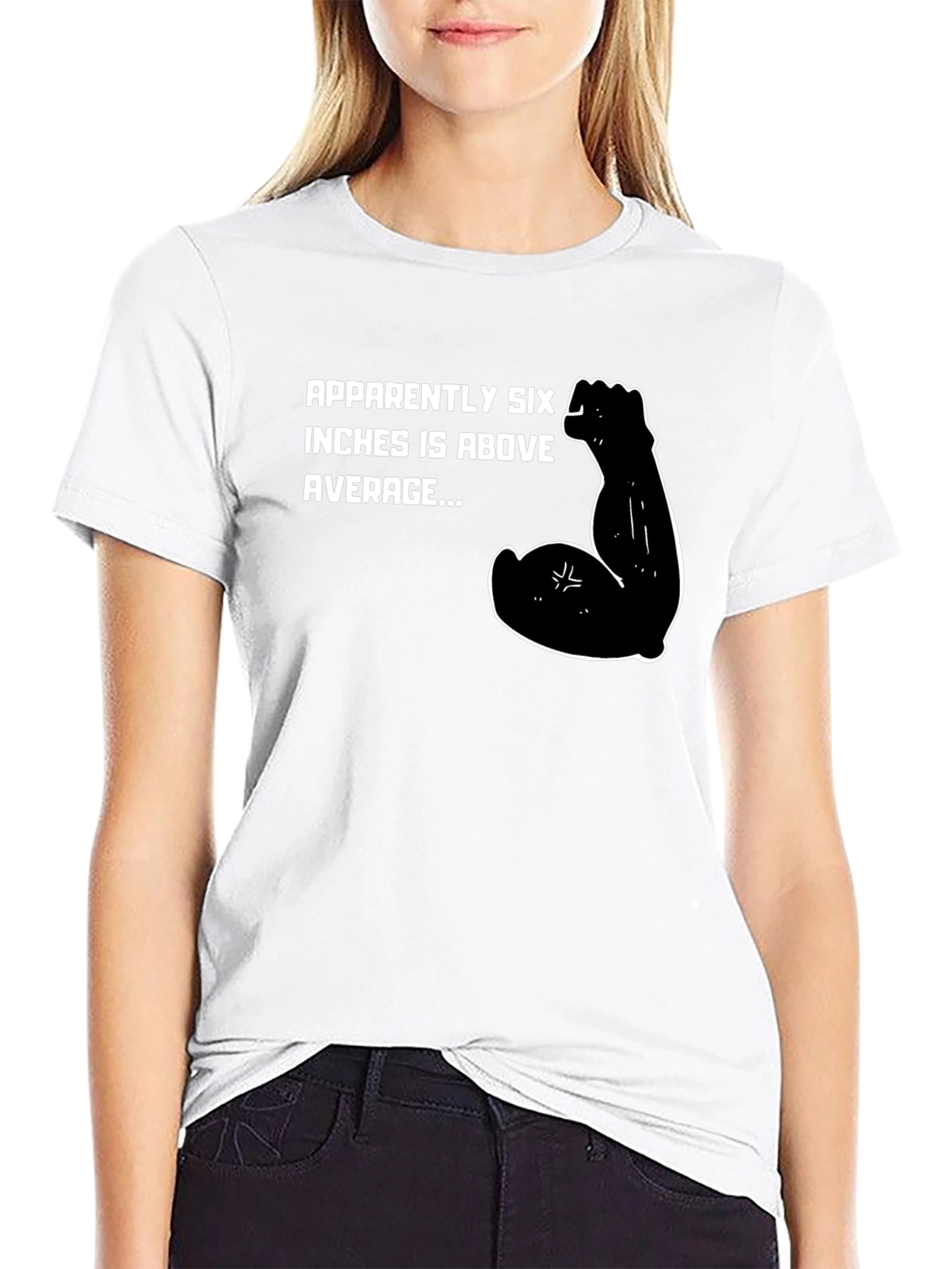 Six Inches Above Average Graphic T-Shirt - Black