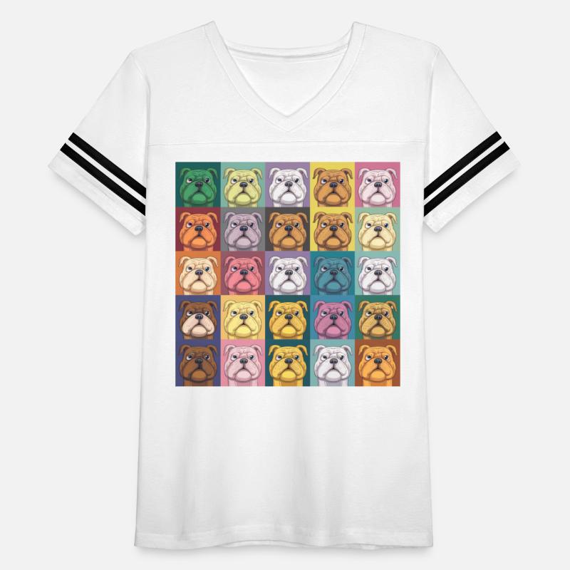 Bulldog Rainbow: A Colorful Canine Array