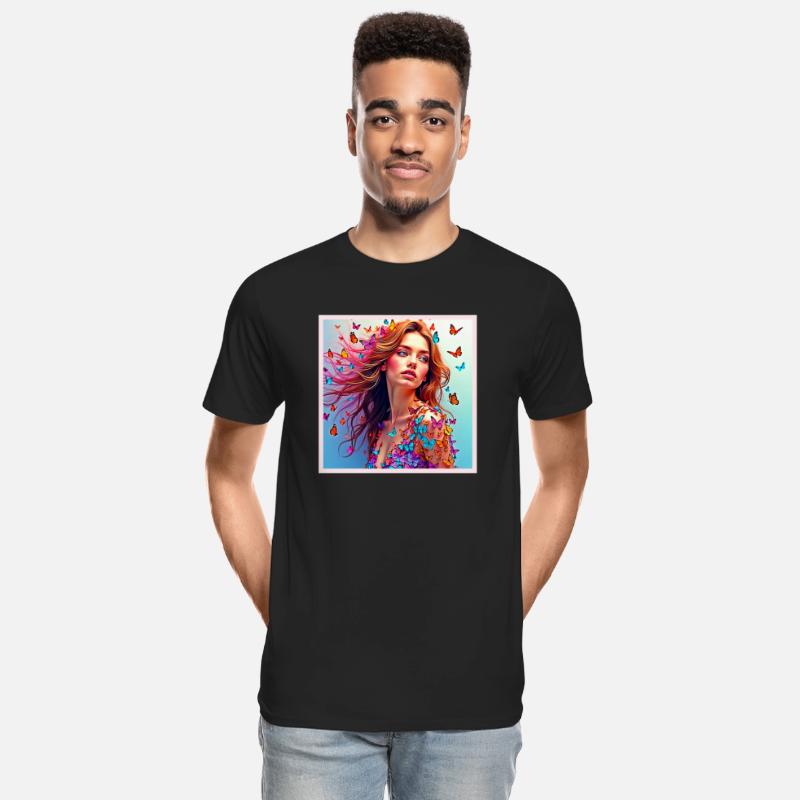 Butterfly Woman Portrait Art