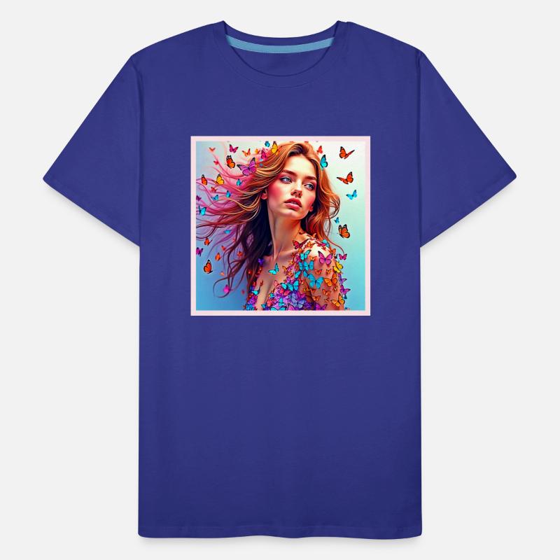 Butterfly Woman Portrait Art