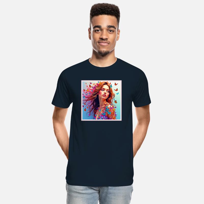 Butterfly Woman Portrait Art