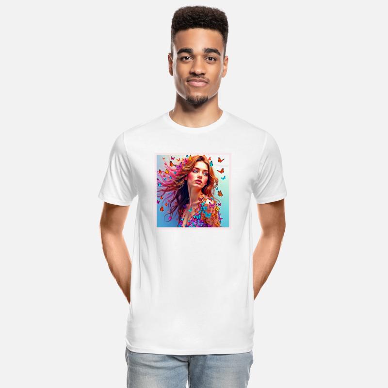 Butterfly Woman Portrait Art