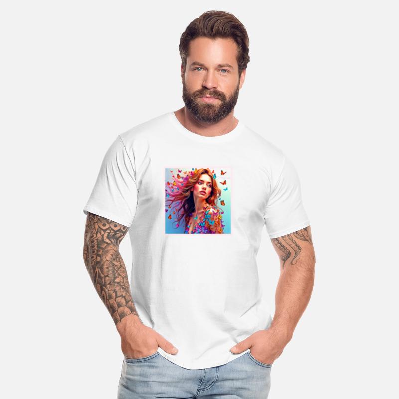 Butterfly Woman Portrait Art