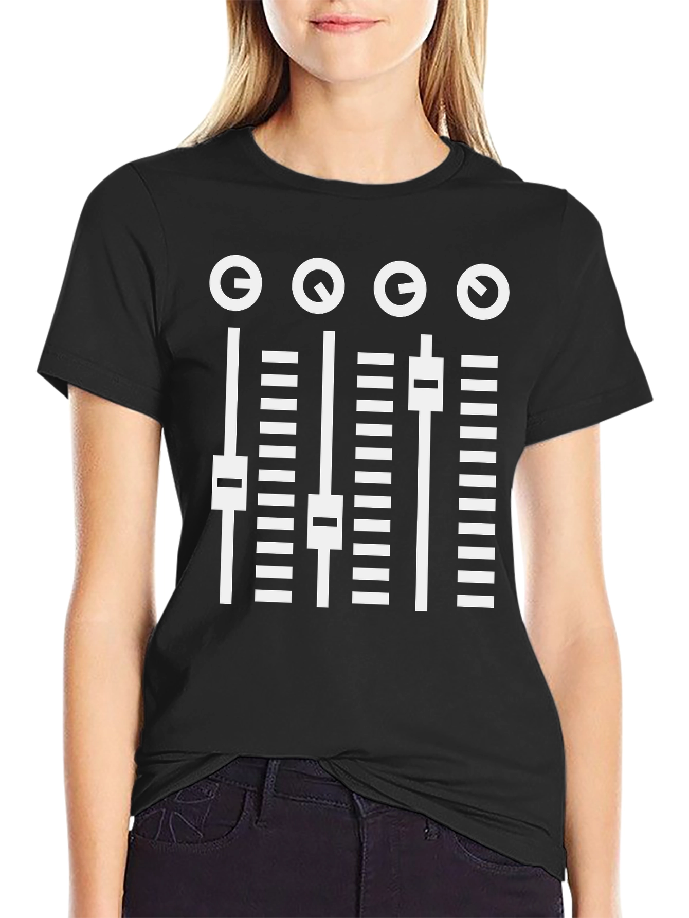 DJ Mixer T-Shirt - Black Graphic Tee
