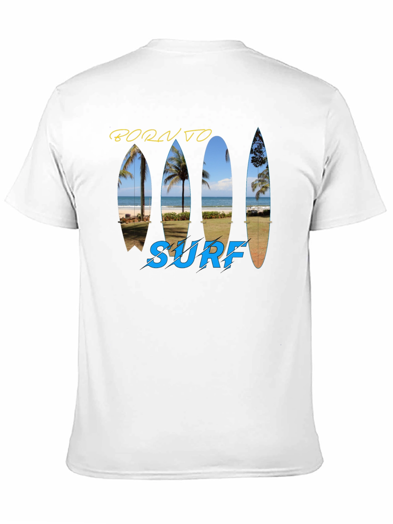 Born To Surf T-Shirt - Island Beach Design