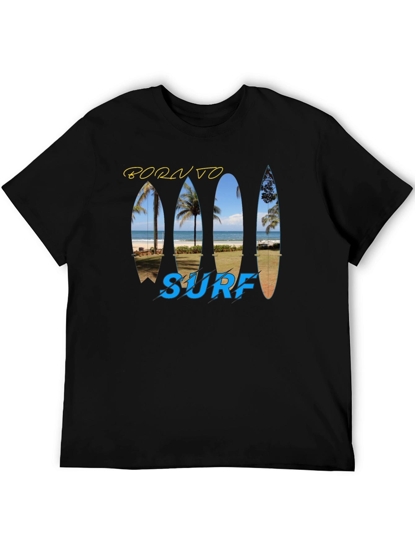 Born To Surf T-Shirt - Island Beach Design