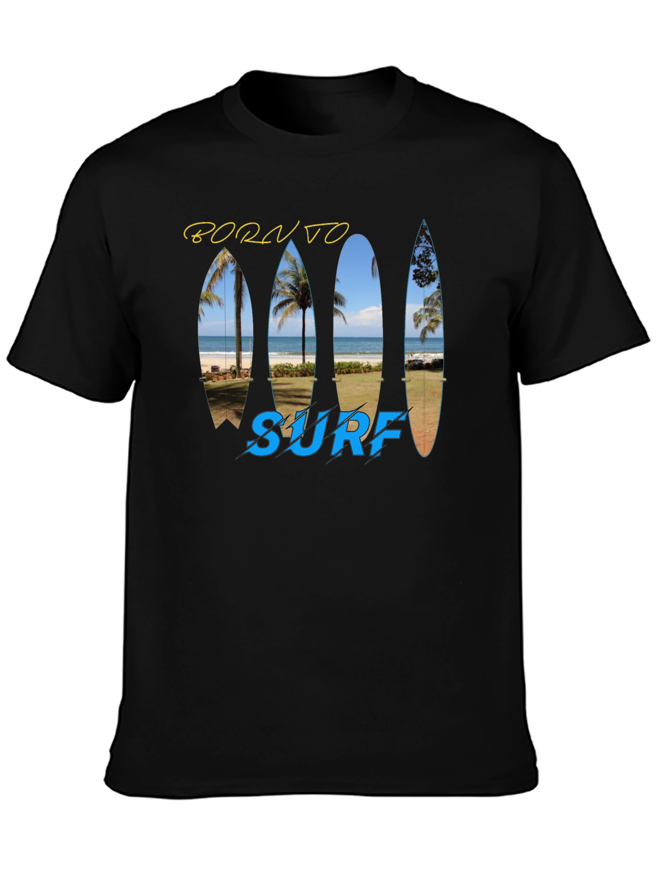 Born To Surf T-Shirt - Island Beach Design