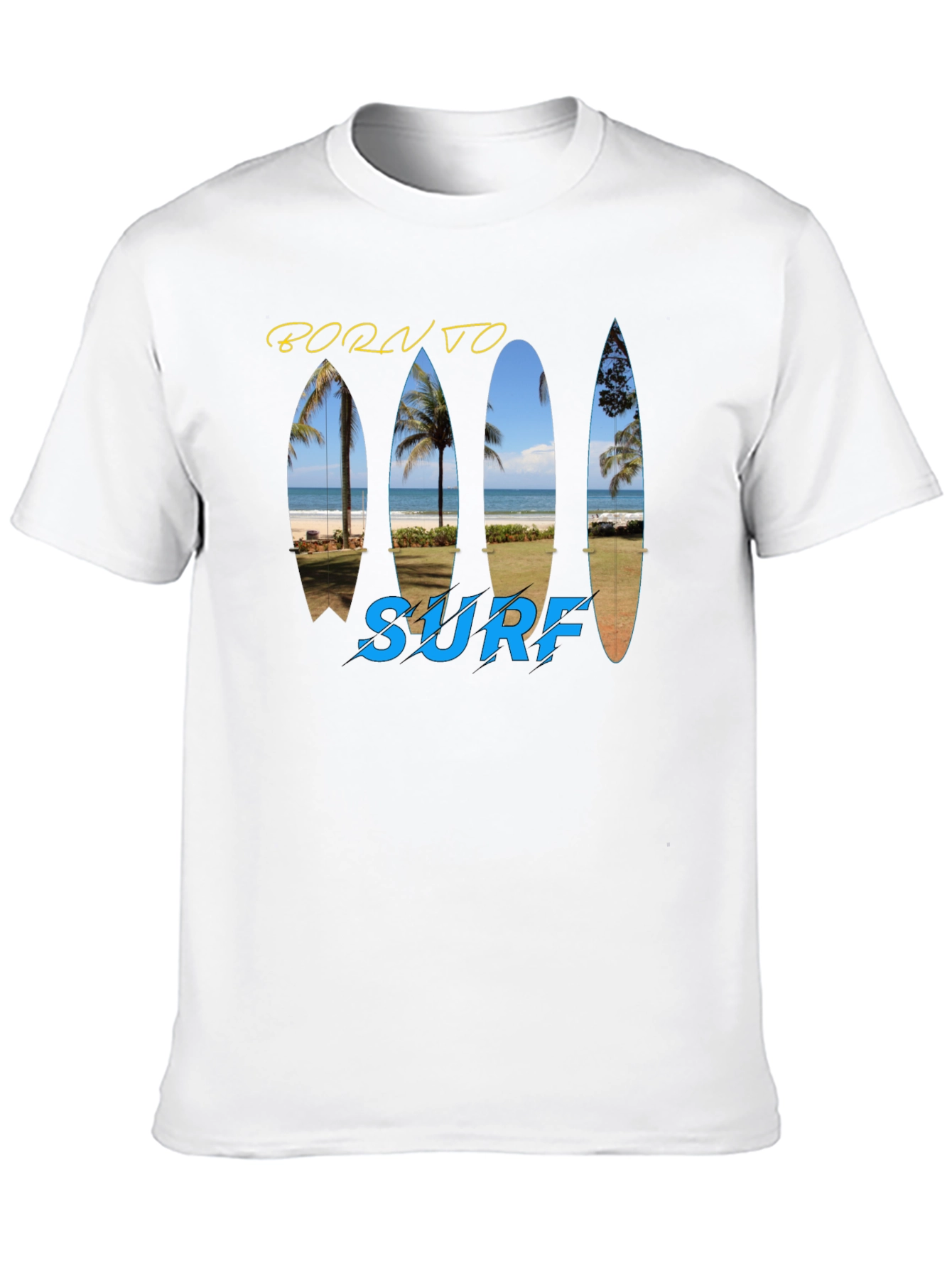 Born To Surf T-Shirt - Island Beach Design