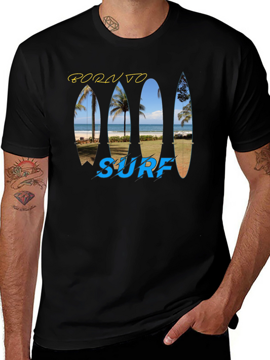 Born To Surf T-Shirt - Island Beach Design