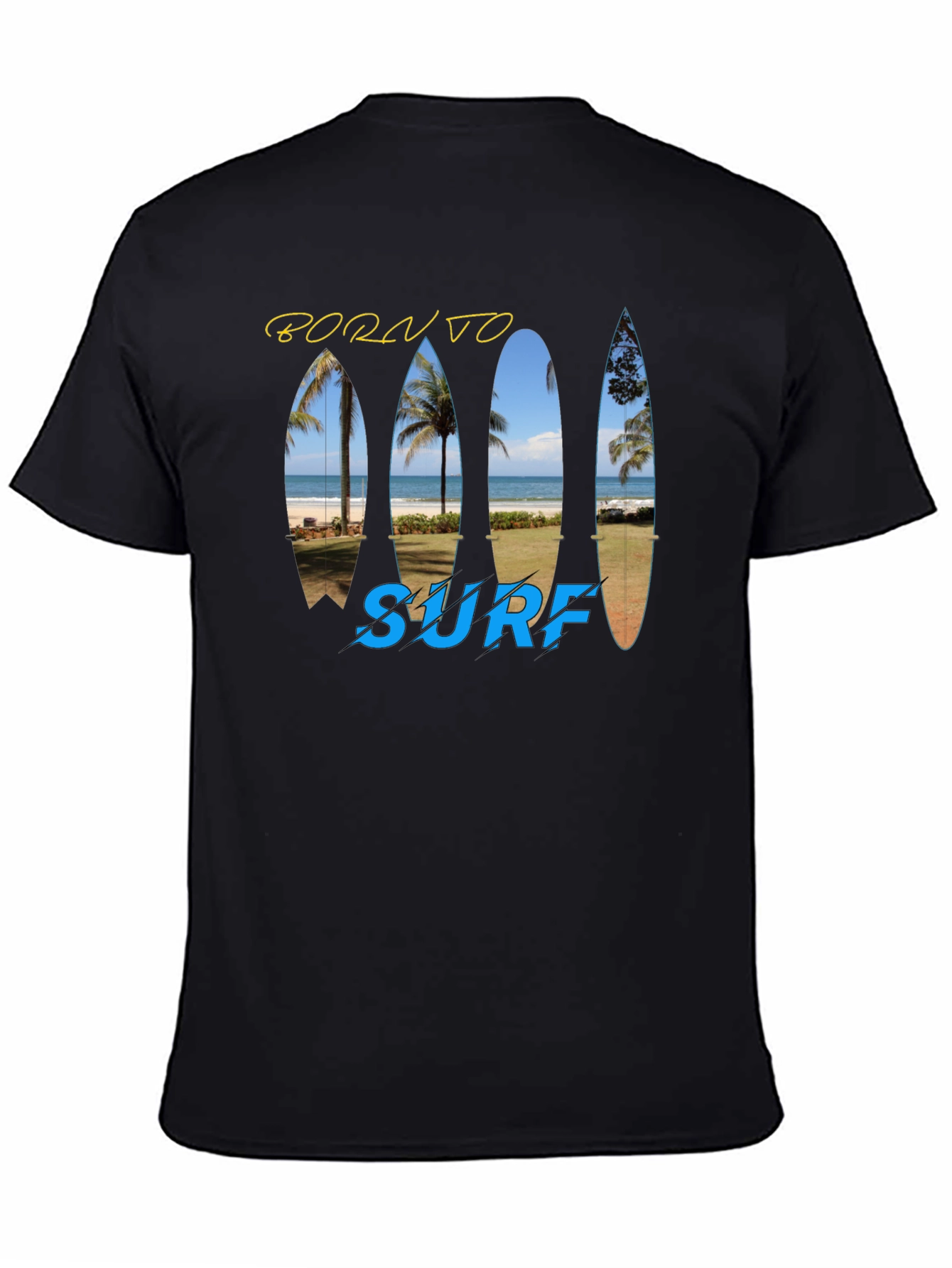 Born To Surf T-Shirt - Island Beach Design