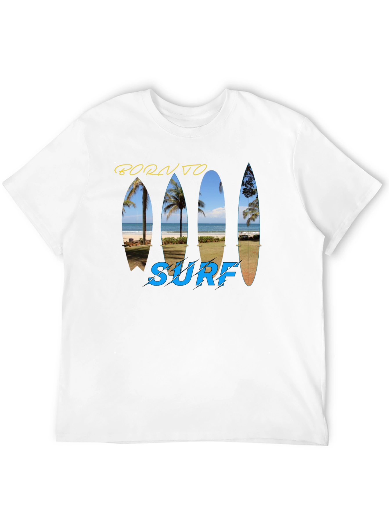 Born To Surf T-Shirt - Island Beach Design