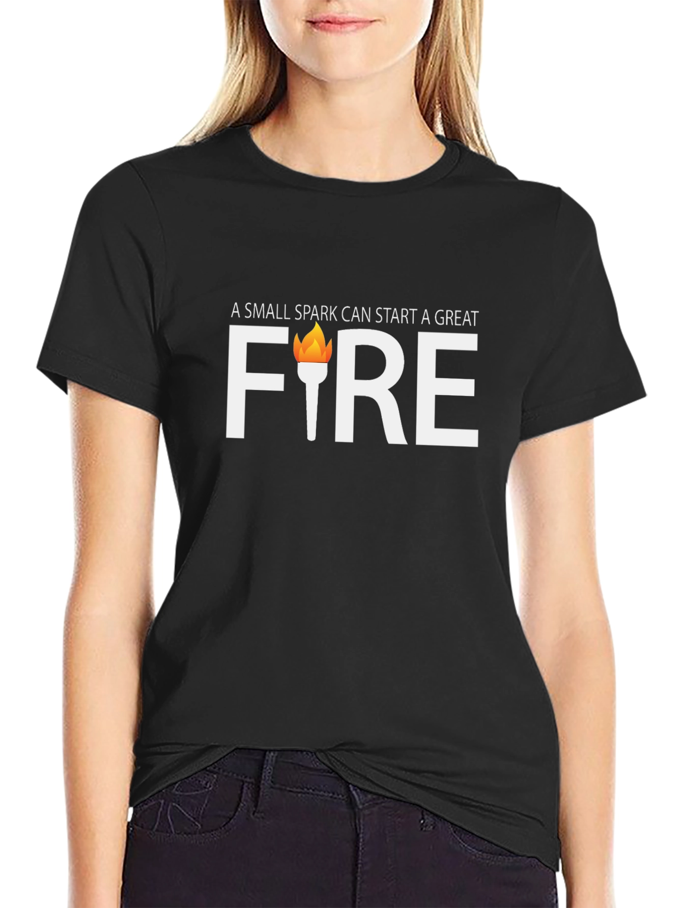 Inspirational Fire Graphic T-Shirt