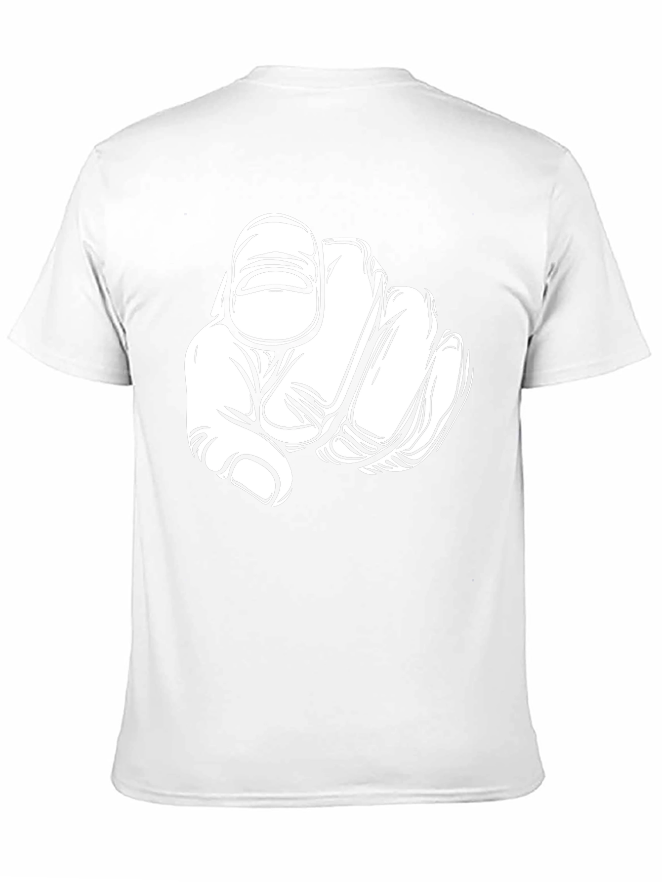 Pointing Finger Graphic Print T-Shirt