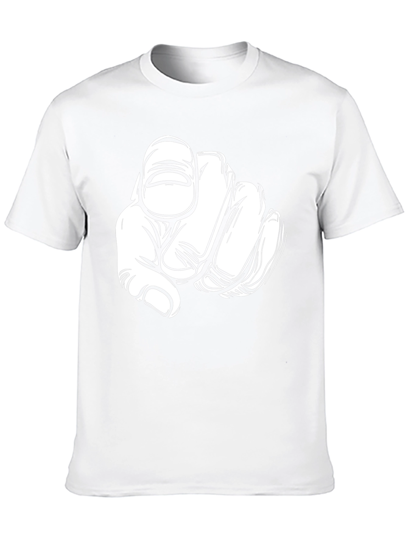Pointing Finger Graphic Print T-Shirt