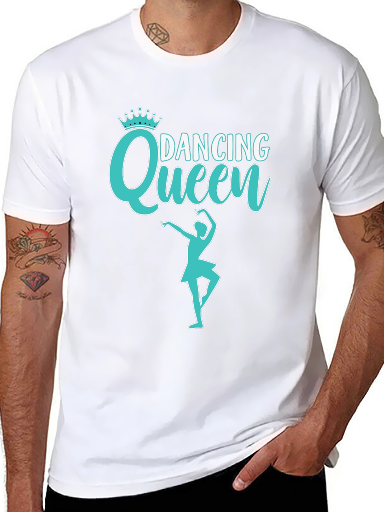 Dancing Queen Black Graphic T-Shirt