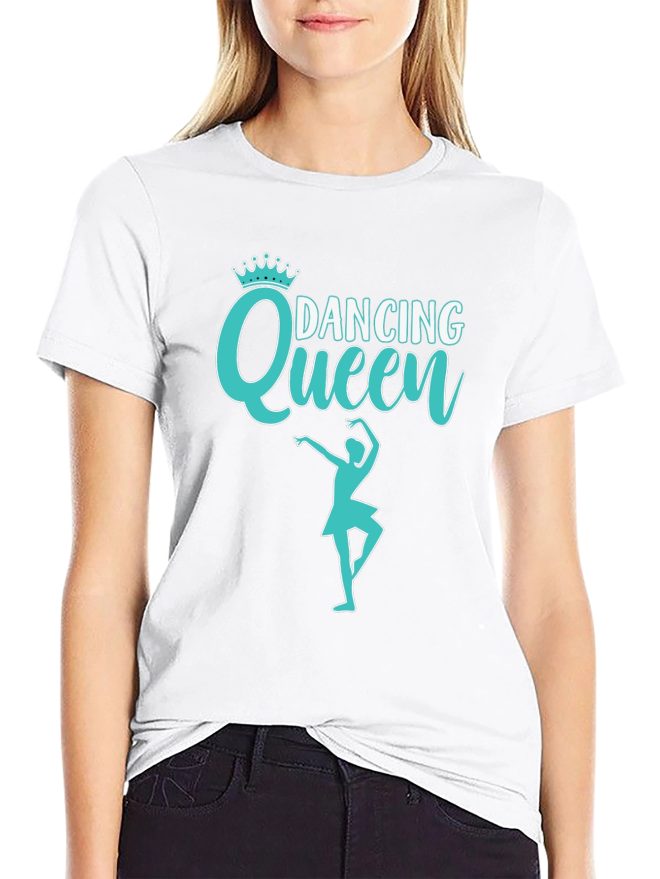 Dancing Queen Black Graphic T-Shirt