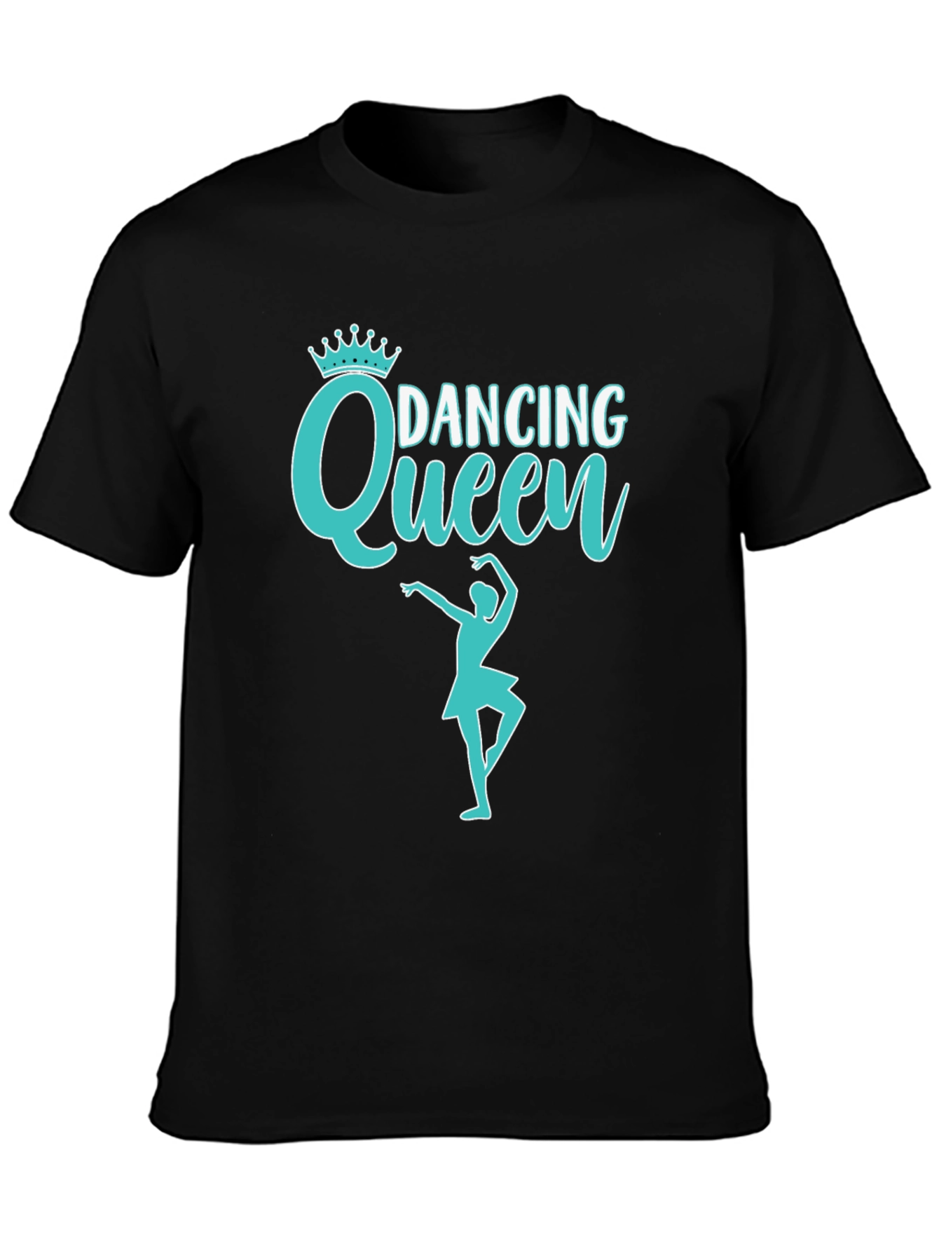 Dancing Queen Black Graphic T-Shirt