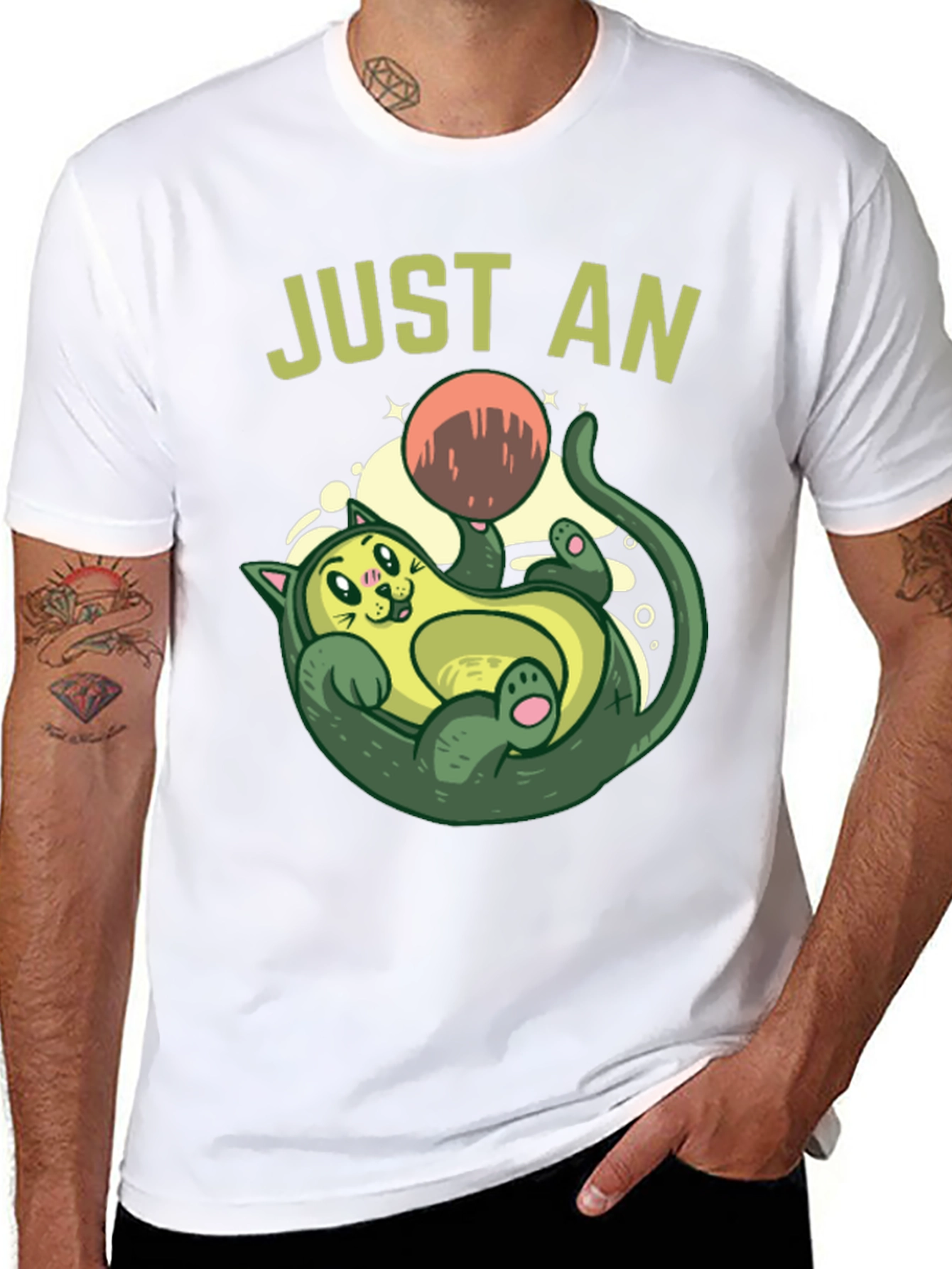 Avocado Cat Lover T-Shirt - Just An Avocato!