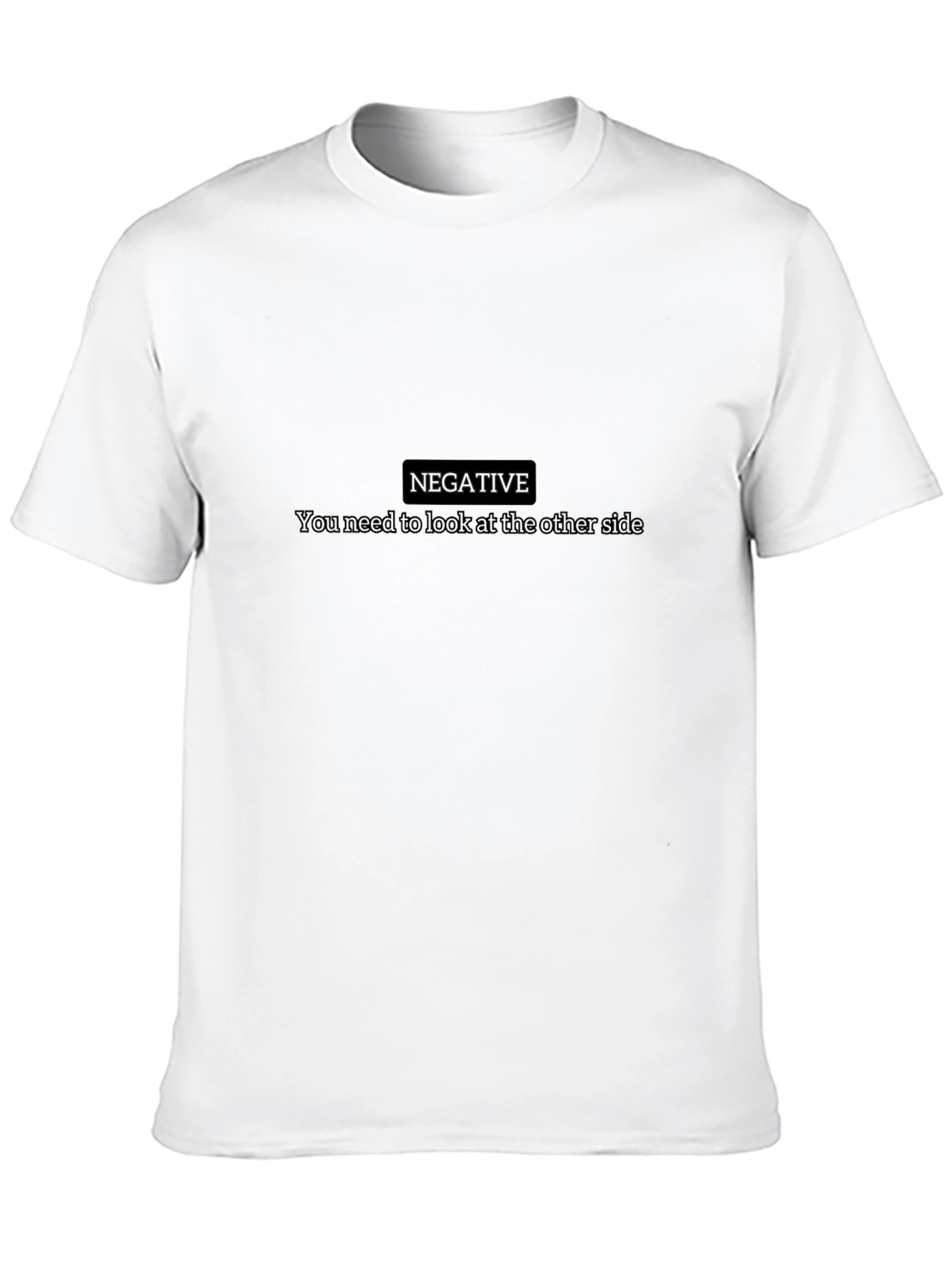 Negative Perspective Black Graphic Tee