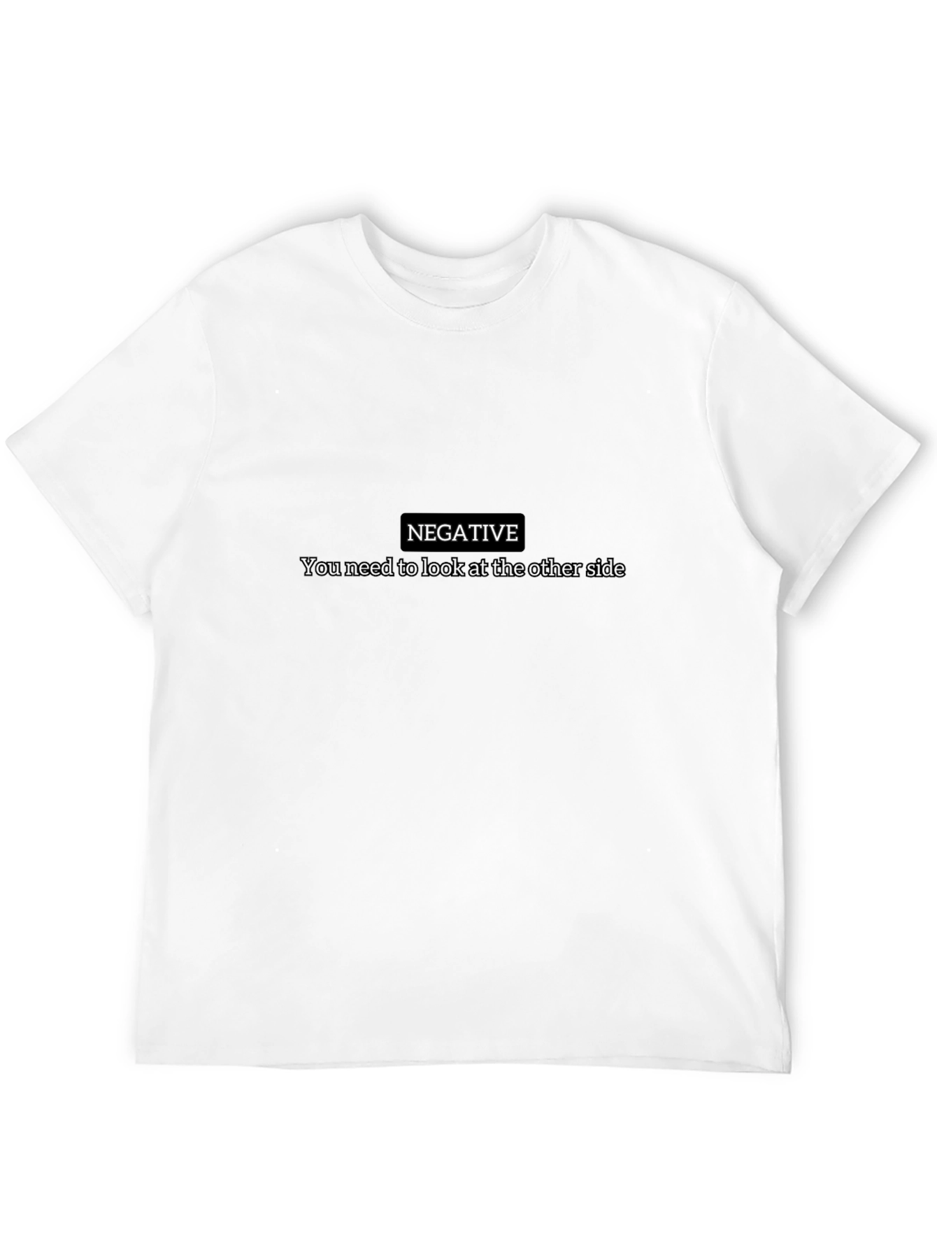 Negative Perspective Black Graphic Tee