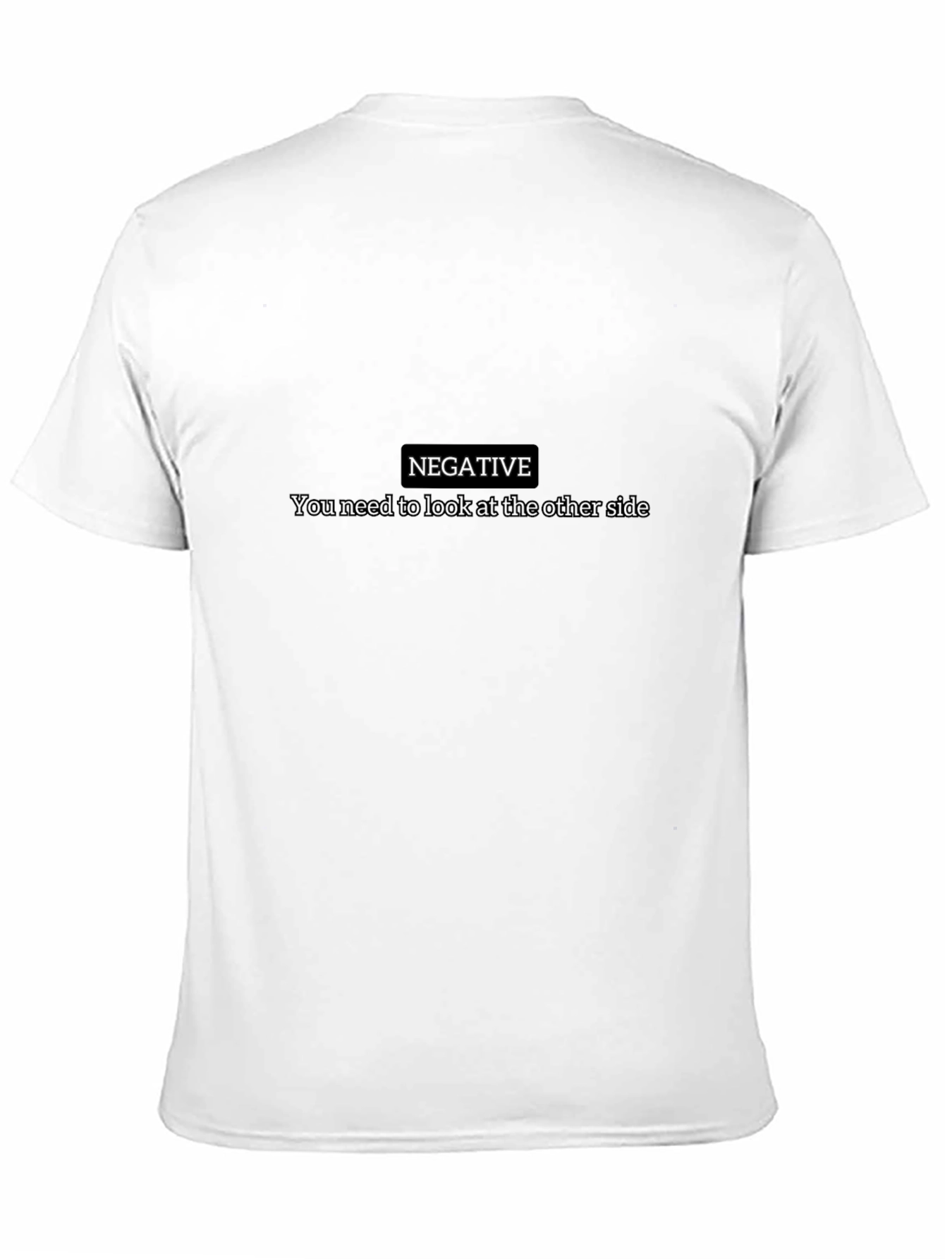 Negative Perspective Black Graphic Tee