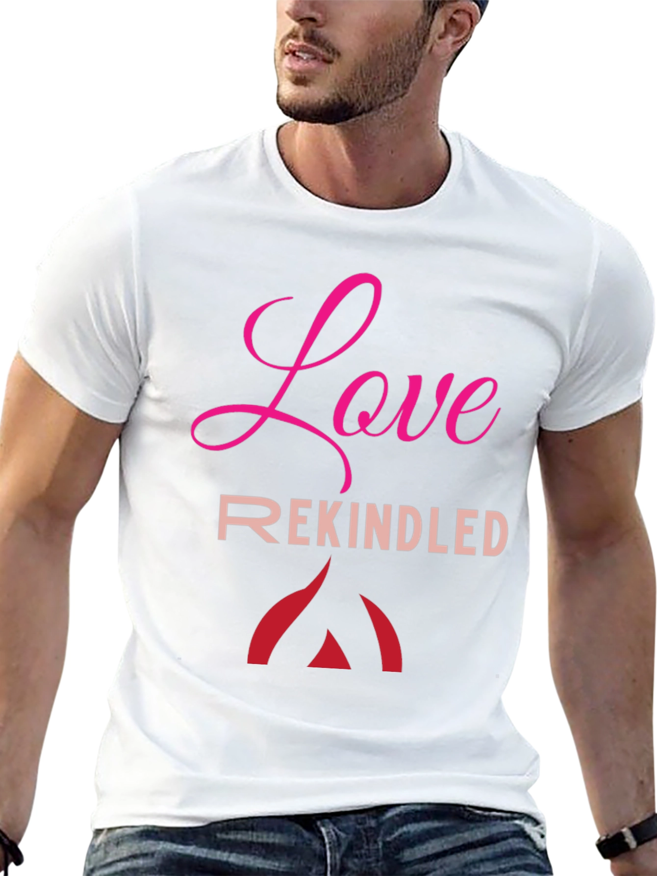 Love Rekindled Graphic Tee - Black Cotton T-Shirt