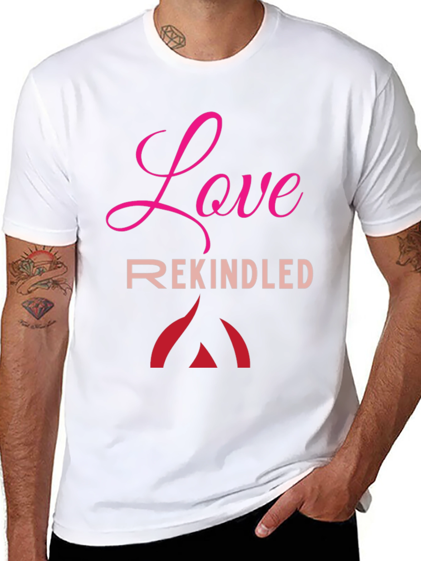 Love Rekindled Graphic Tee - Black Cotton T-Shirt