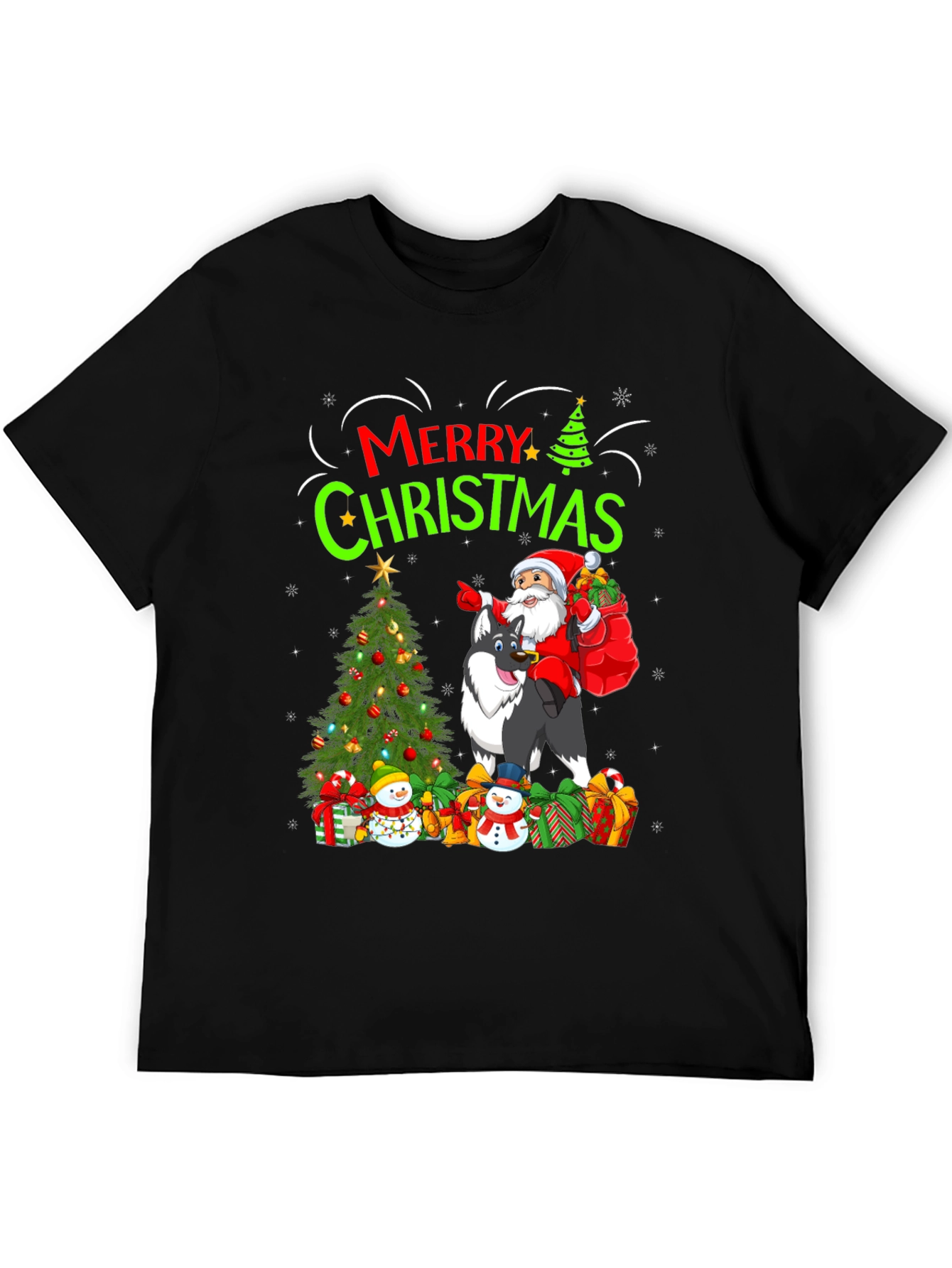 Merry Christmas Santa Dog T-Shirt