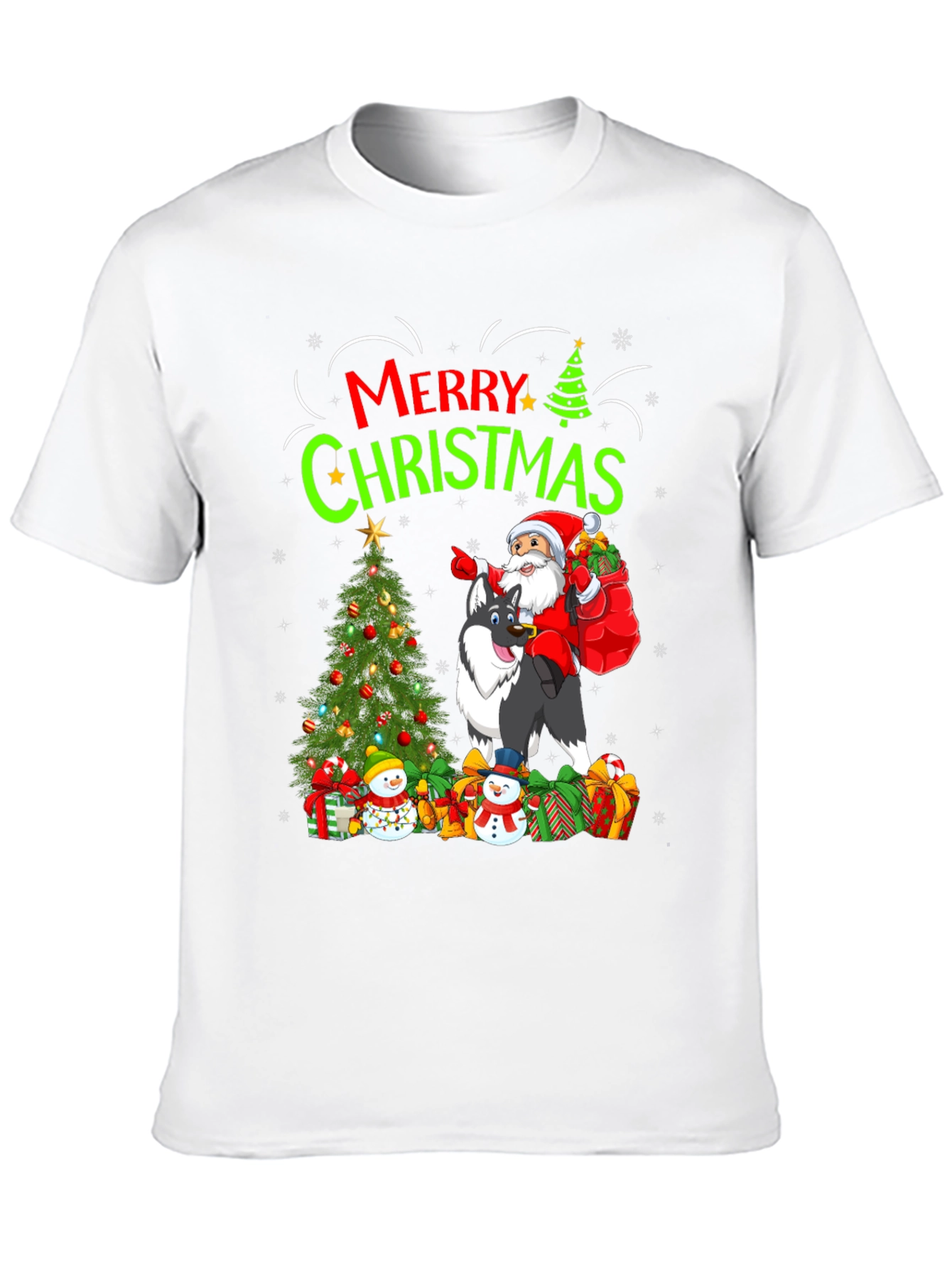 Merry Christmas Santa Dog T-Shirt
