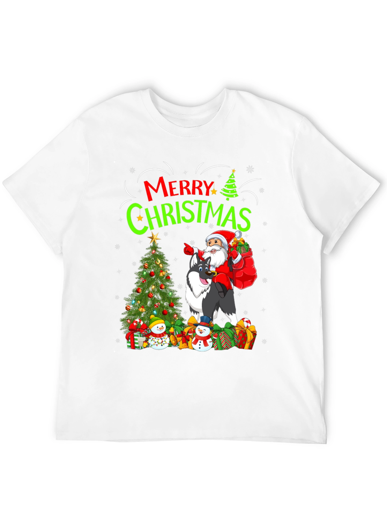 Merry Christmas Santa Dog T-Shirt