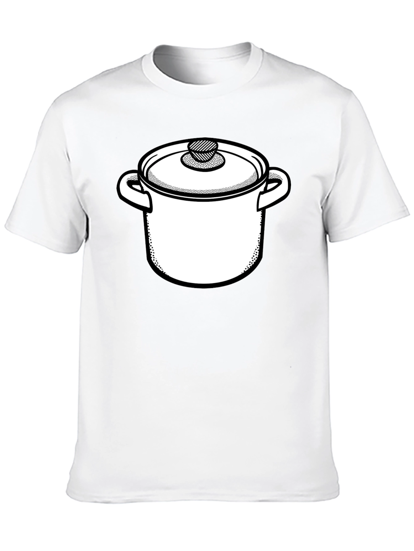 Pot Graphic Tee - Black Cotton Blend Shirt