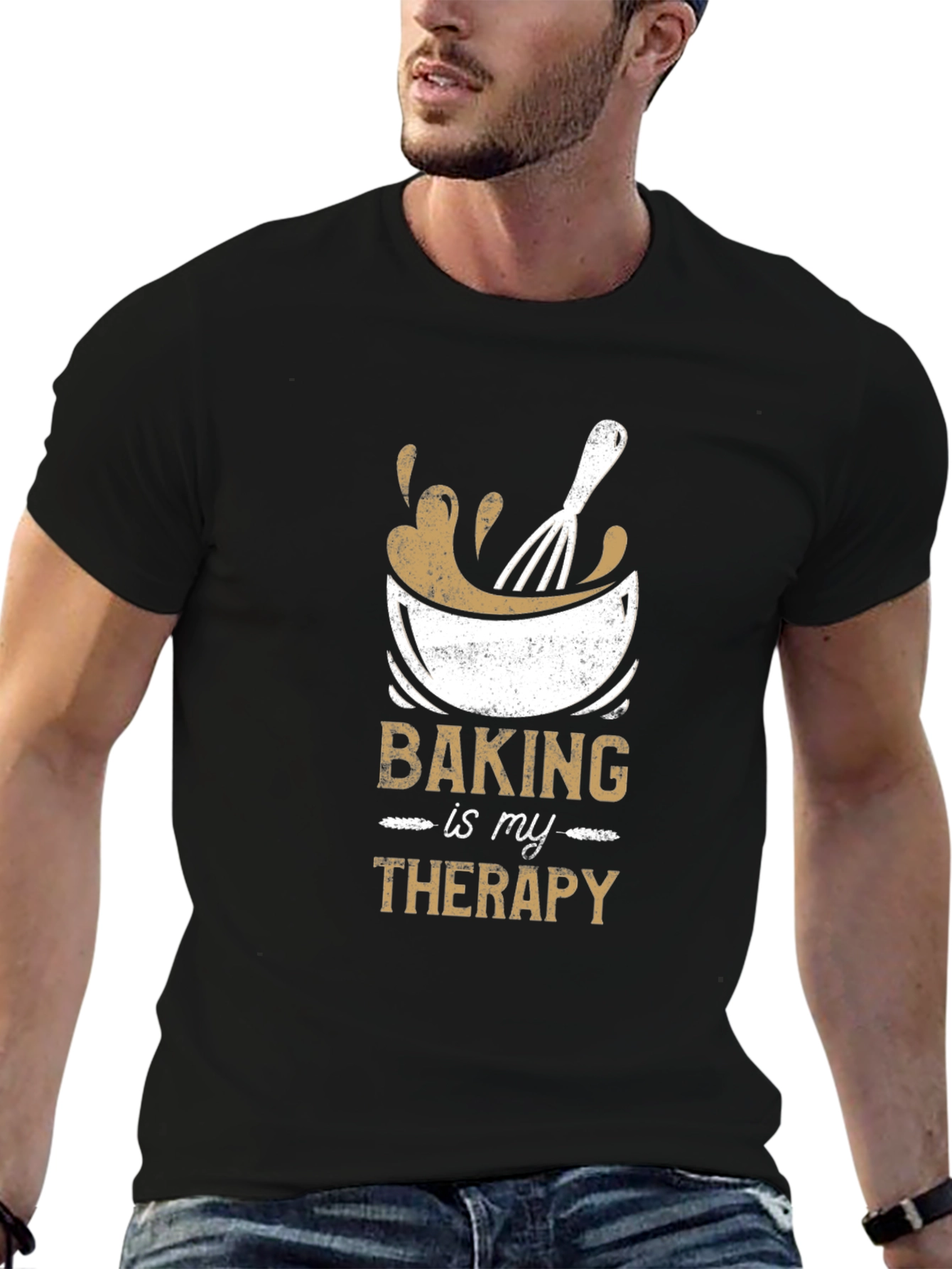 Baking Is My Therapy T-Shirt Baker Gift