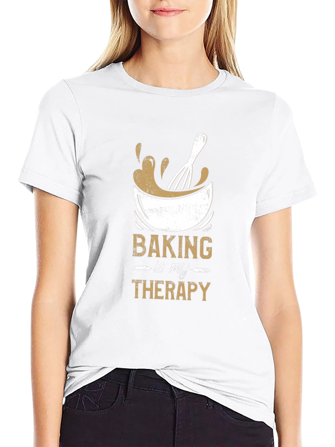Baking Is My Therapy T-Shirt Baker Gift