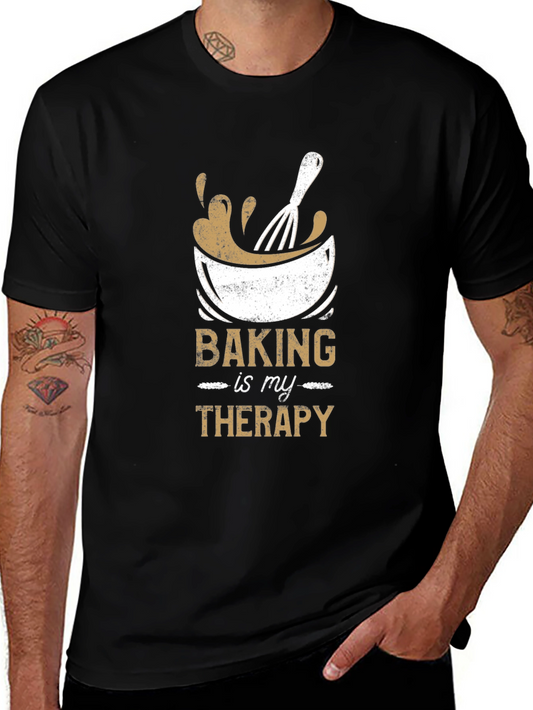 Baking Is My Therapy T-Shirt Baker Gift