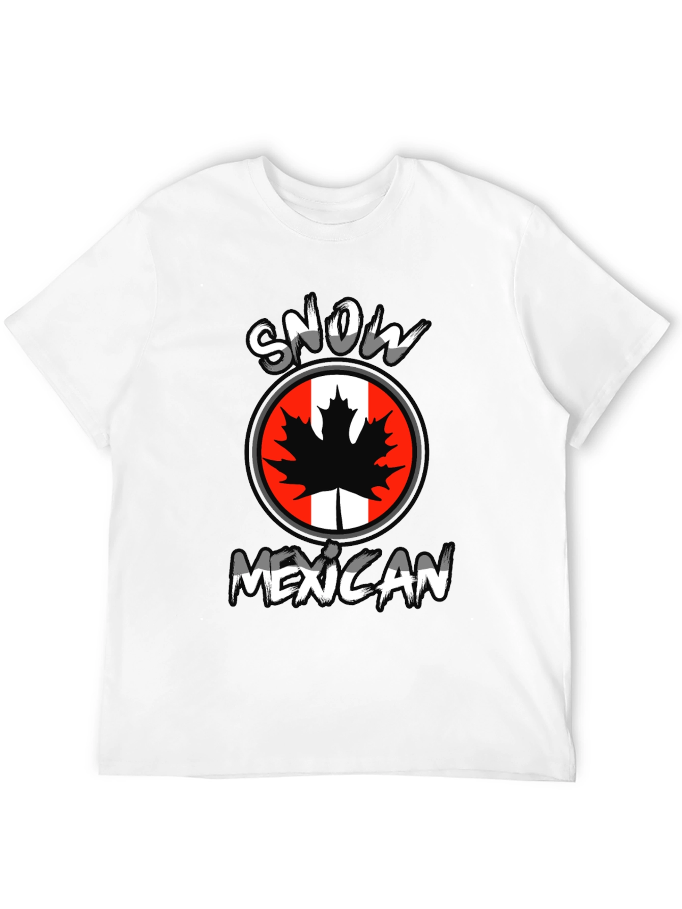 Snow Mexican Graphic T-Shirt - Black