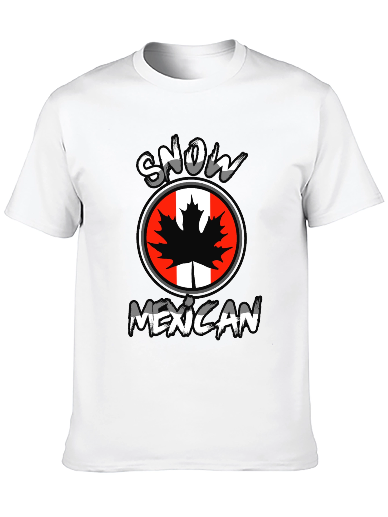 Snow Mexican Graphic T-Shirt - Black