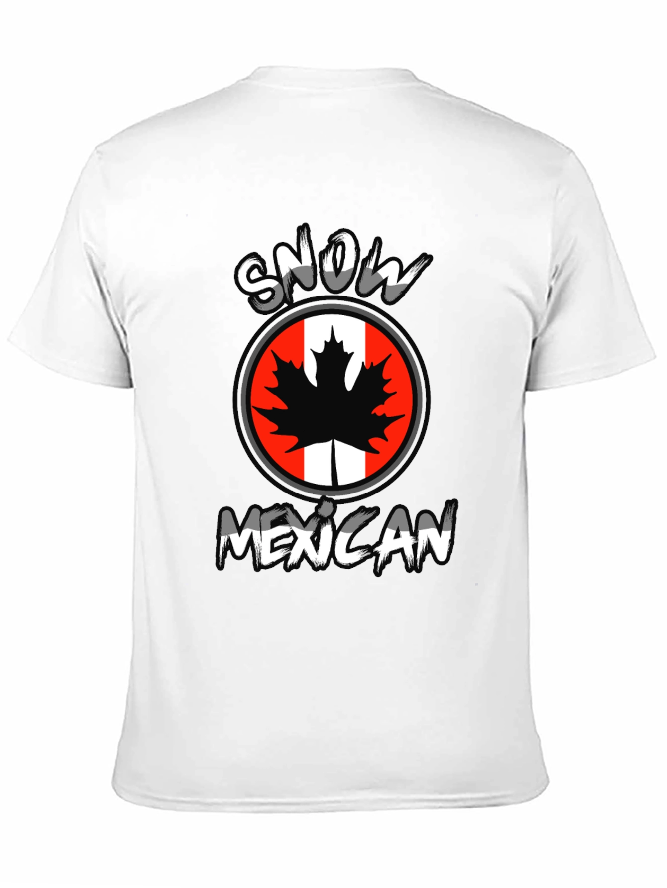 Snow Mexican Graphic T-Shirt - Black