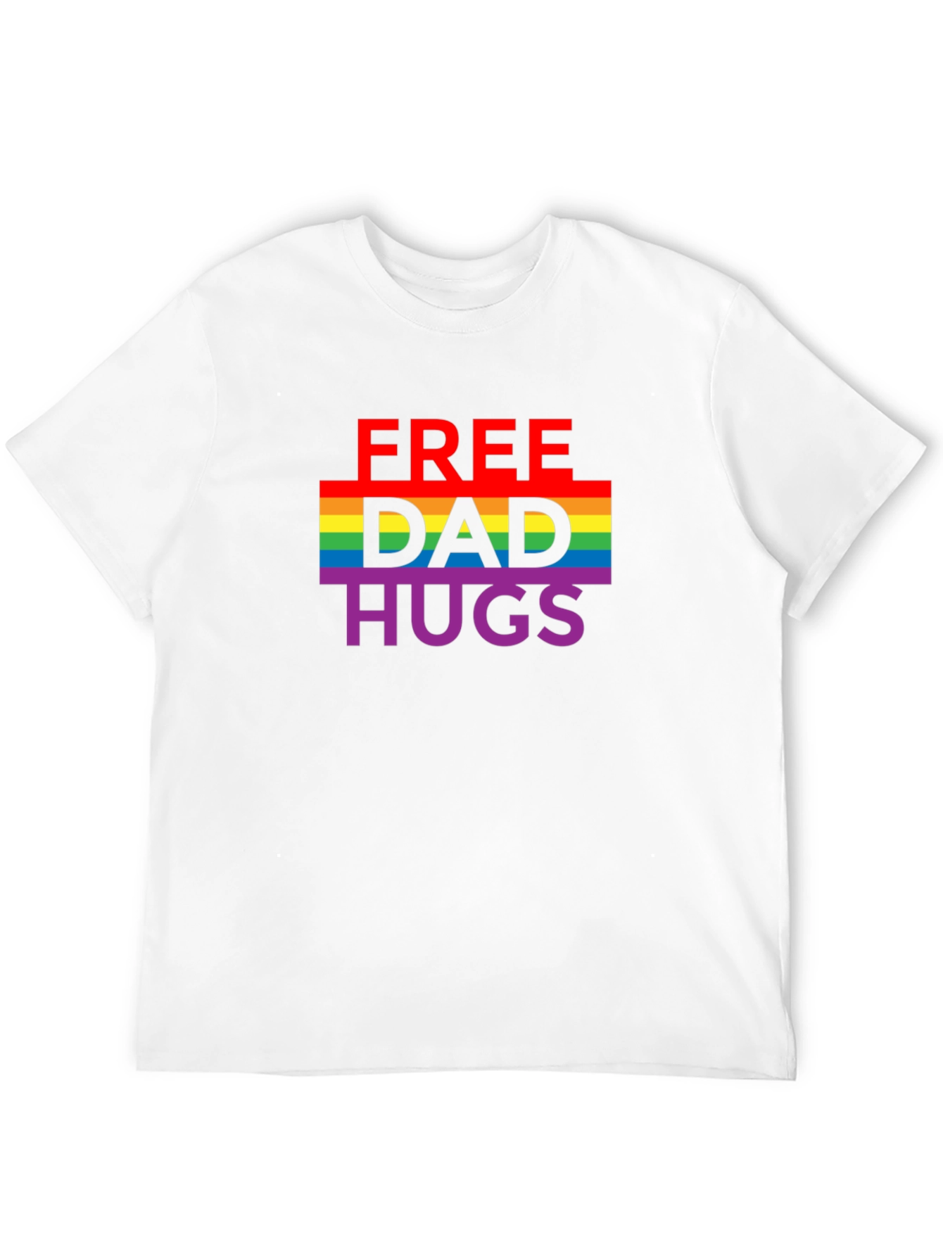 Free Dad Hugs LGBTQ Pride T-Shirt