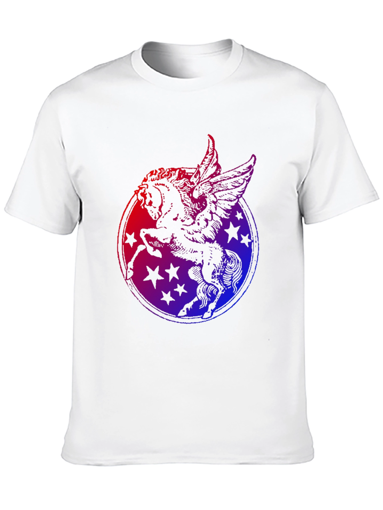Pegasus Star Graphic Black T-Shirt