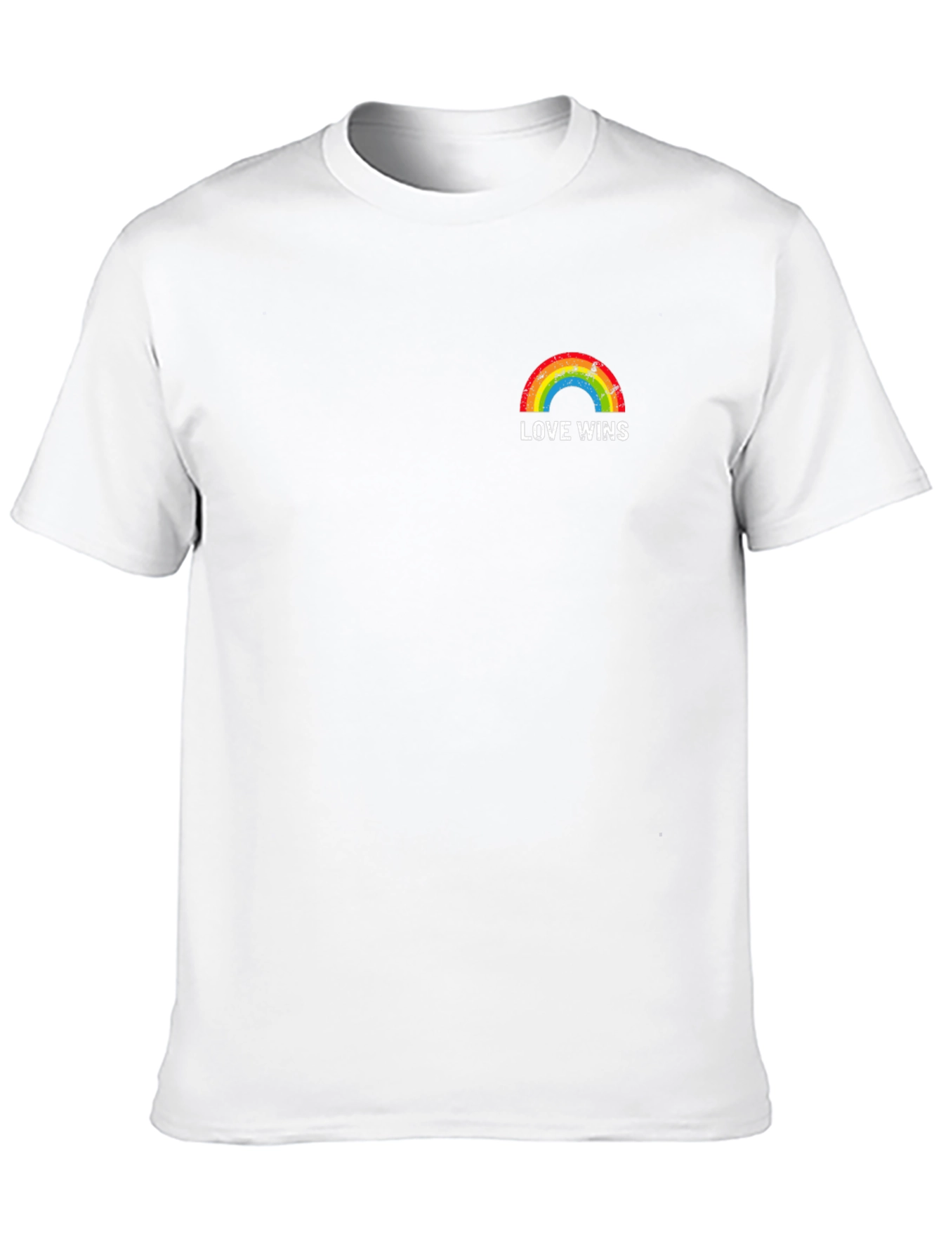 Love Wins Rainbow Graphic T-Shirt - Pride