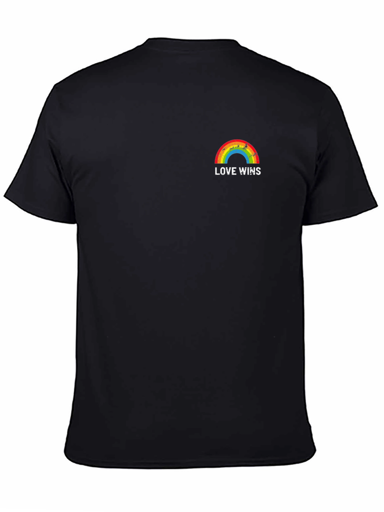Love Wins Rainbow Graphic T-Shirt - Pride