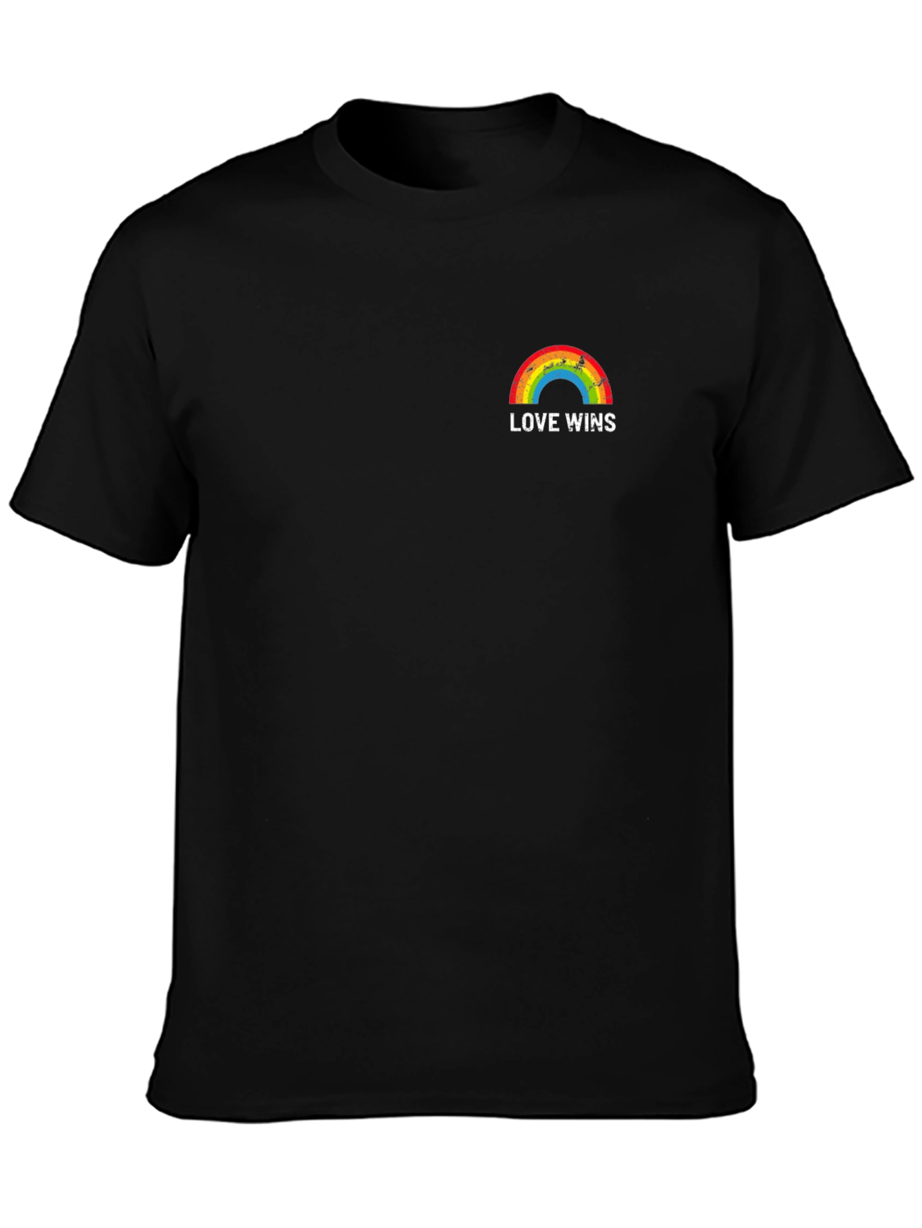 Love Wins Rainbow Graphic T-Shirt - Pride