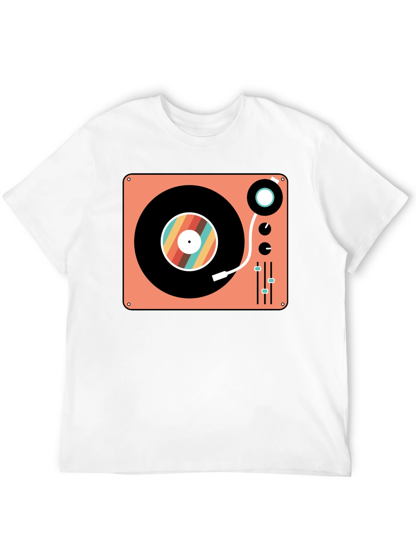 Retro Turntable Graphic T-Shirt