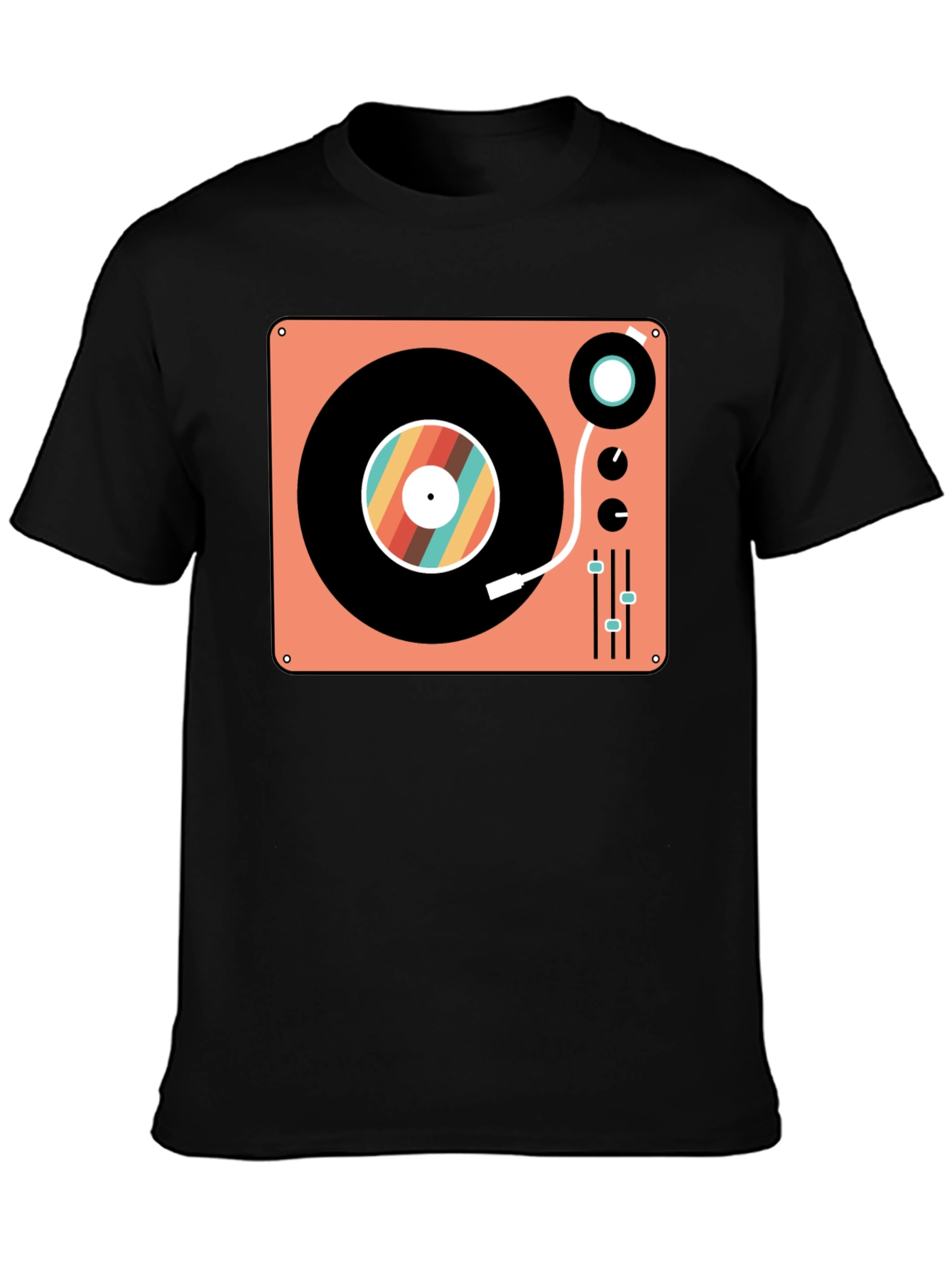 Retro Turntable Graphic T-Shirt