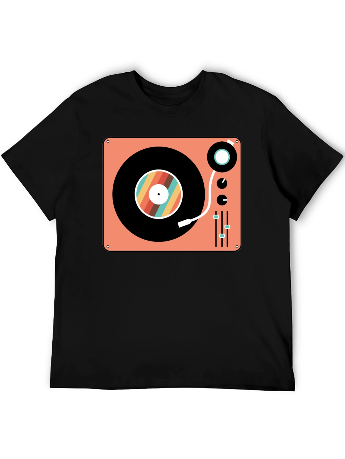 Retro Turntable Graphic T-Shirt